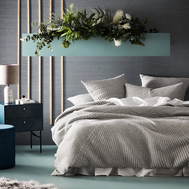 Rebecca Judd Loves Miller Jersey Marle Grey Quilt Cover Separates