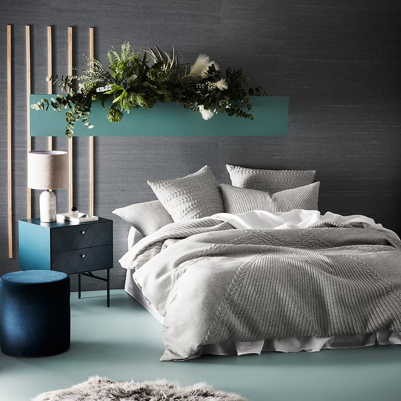 Rebecca Judd Loves Miller Jersey Marle Grey Quilt Cover Separates