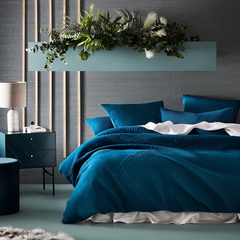 Rebecca Judd Loves Miller Jersey Peacock Quilt Cover Separates