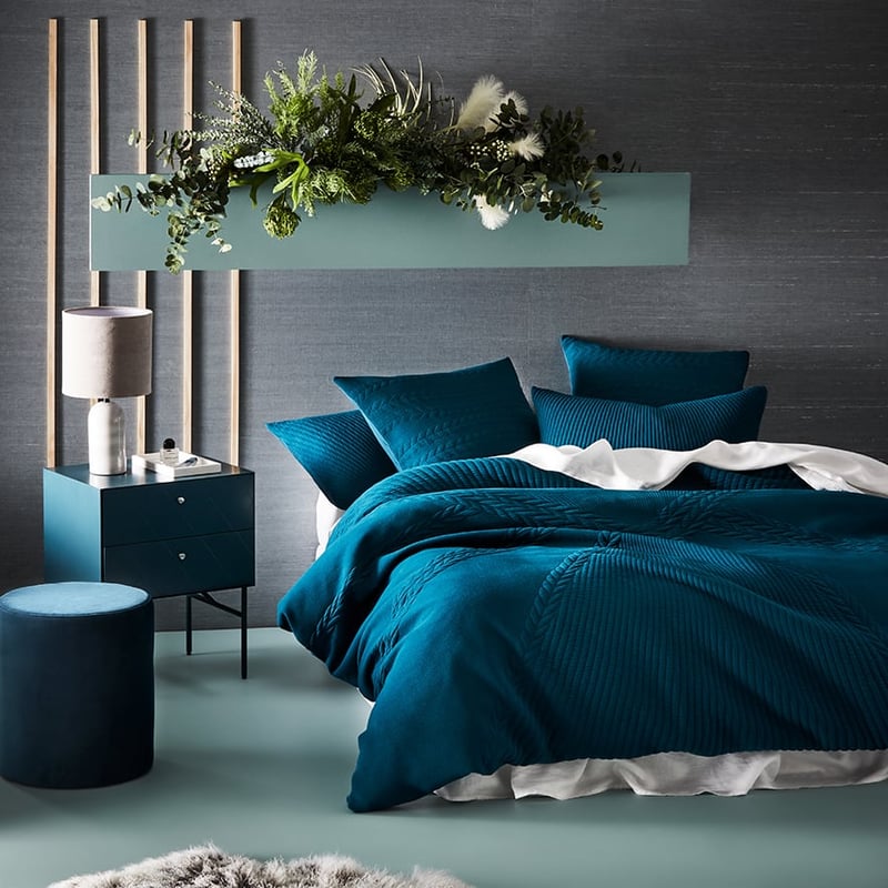 Rebecca Judd Loves Miller Jersey Peacock Quilt Cover Separates