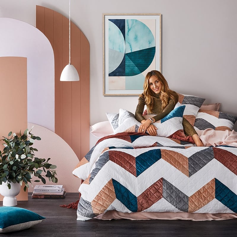 Rebecca Judd Loves Anais Velvet Multi Quilted Quilt Cover Separates