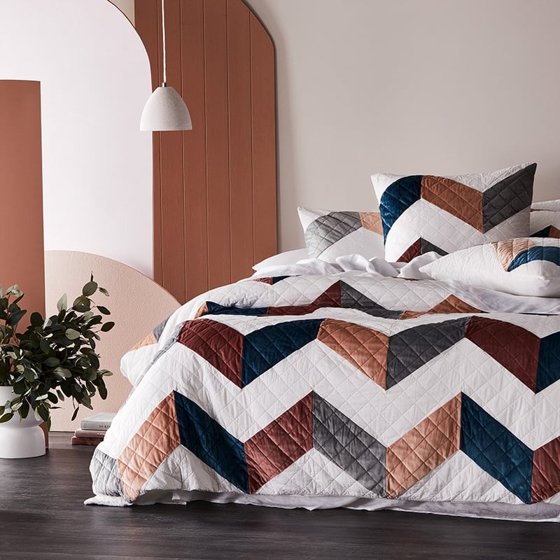 Rebecca Judd Loves Anais Velvet Multi Quilted Quilt Cover Separates