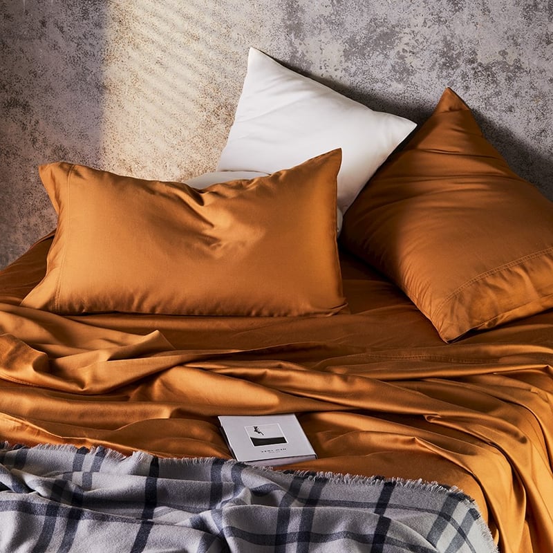 Organic Cotton Sateen Sheet Set Hazel Sheet Set