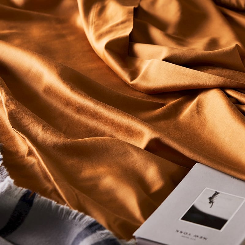 Organic Cotton Sateen Sheet Set Hazel Sheet Set