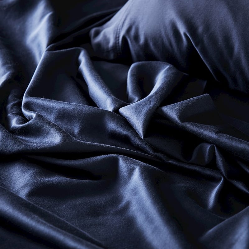 Organic Cotton Sateen Sheet Set Ink Sheet Set