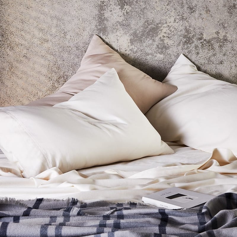 Organic Cotton Sateen Sheet Set Natural Sheet Set