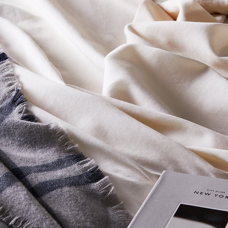 Organic Cotton Sateen Sheet Set Natural Sheet Set