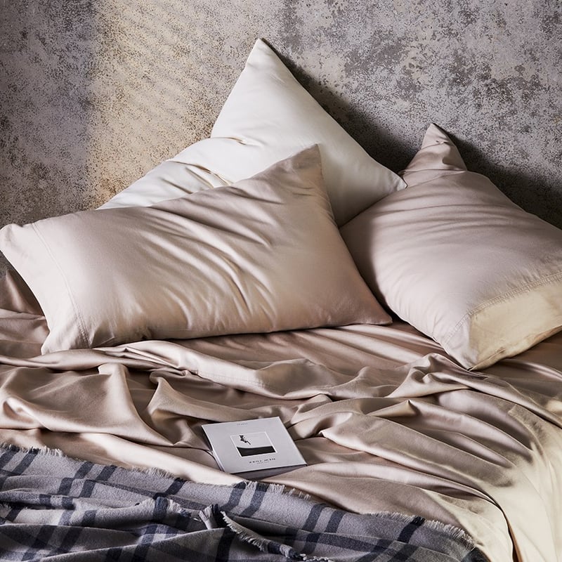 Organic Cotton Sateen Sheet Set Cloud Sheet Set
