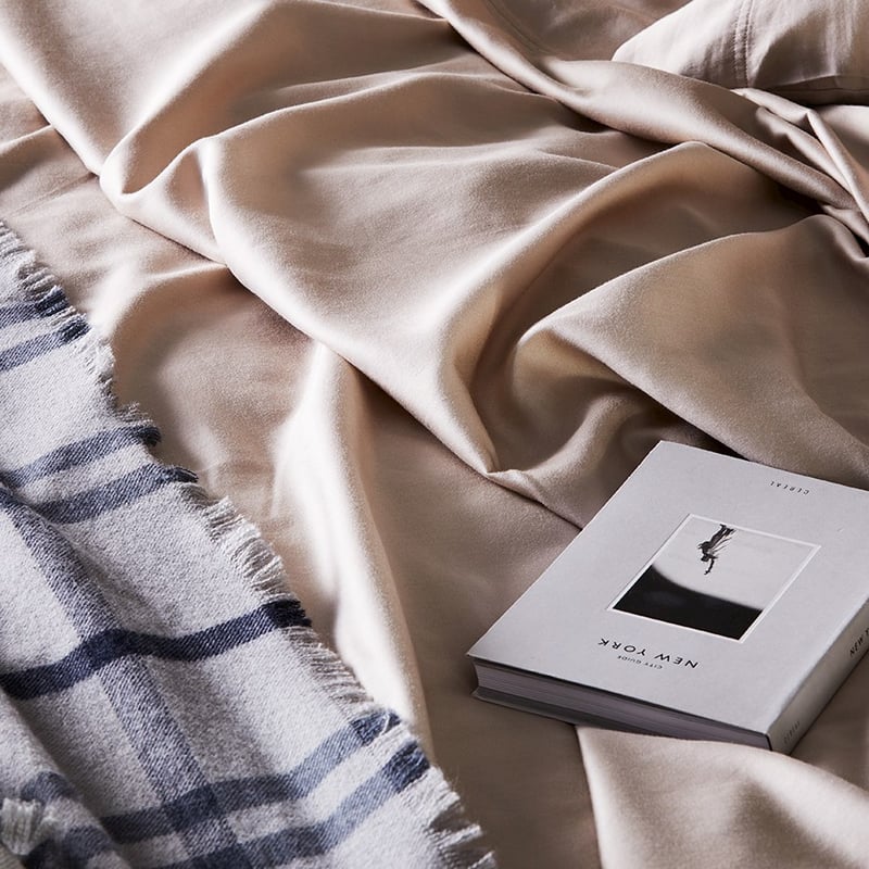 Organic Cotton Sateen Sheet Set Cloud Sheet Set