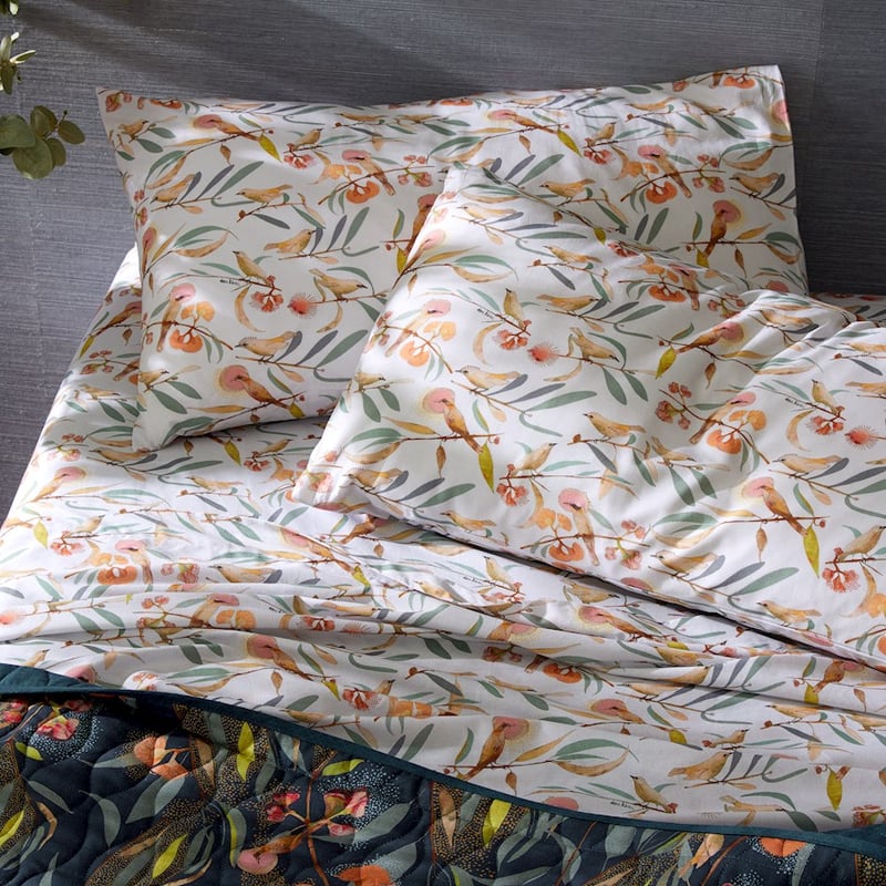 Dana Kinter Winged Messenger Printed Mist Sheet Set
