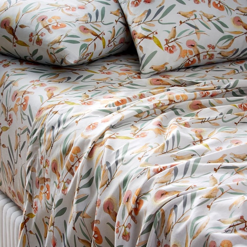 Dana Kinter Winged Messenger Printed Mist Sheet Set
