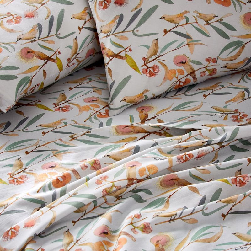 Dana Kinter Winged Messenger Printed Mist Sheet Set