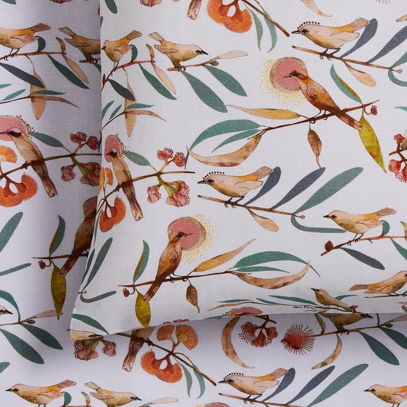 Dana Kinter Winged Messenger Printed Mist Sheet Set