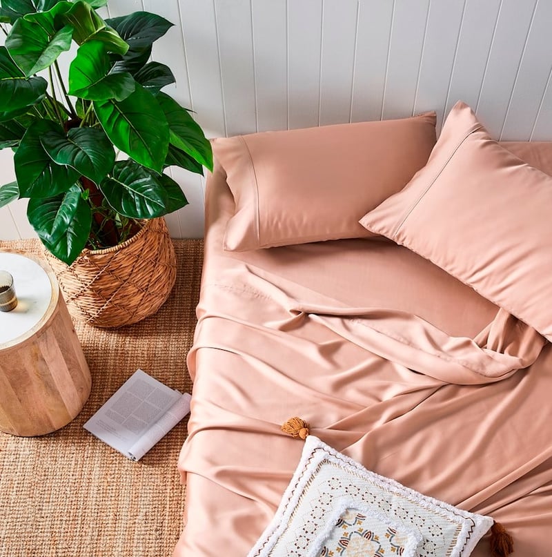 Eco Pink Champagne Sheet Set
