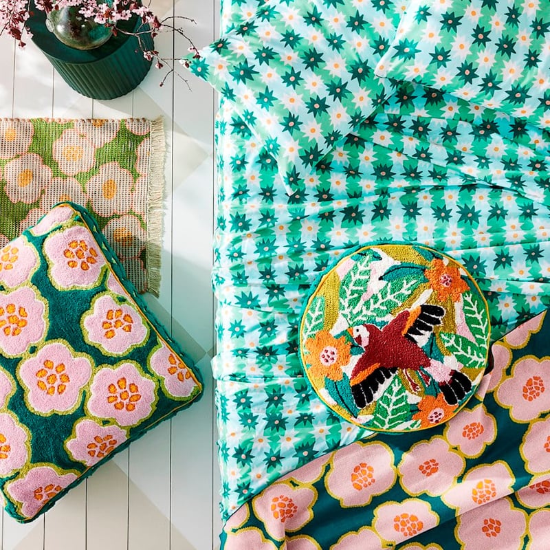 Togetherness Check Mate Green Quilt Cover Set + Separates