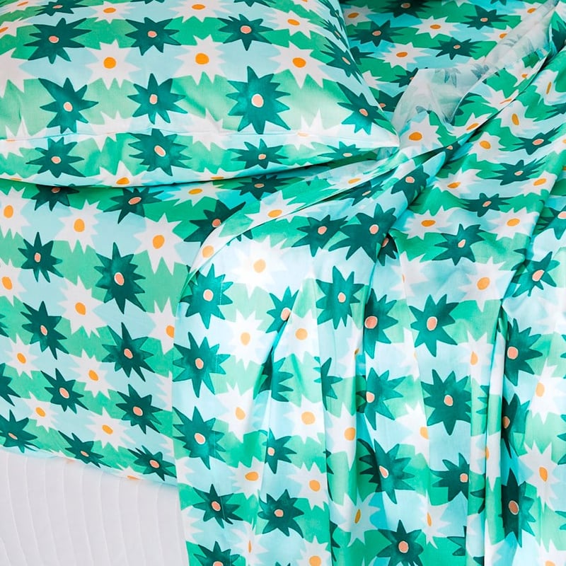 Togetherness Check Mate Green Quilt Cover Set + Separates