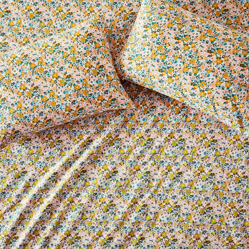 Printed Mustard Bloom Sheet Separates