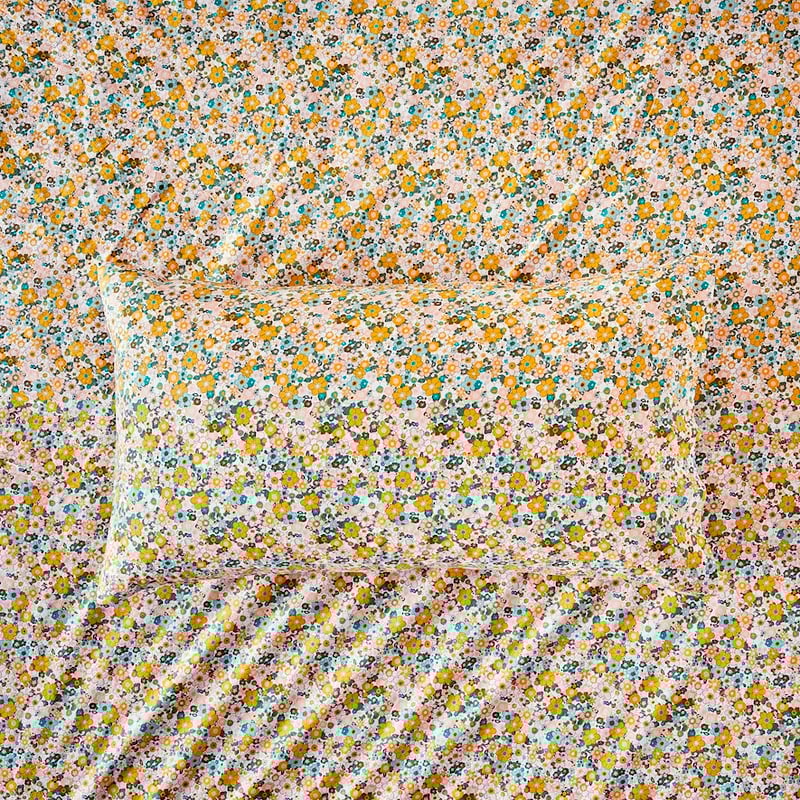 Printed Mustard Bloom Sheet Separates