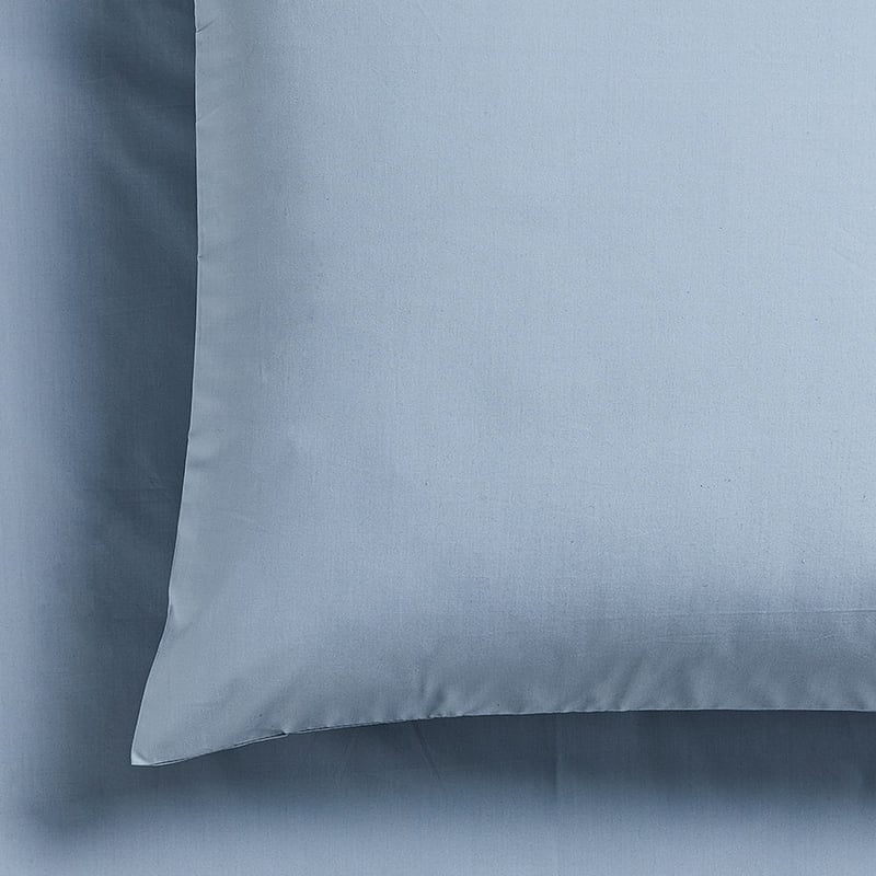 Fresh Cotton Percale Dusty Blue Sheet Set