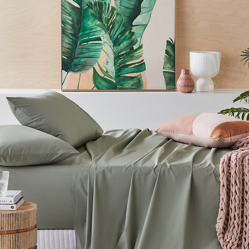 Fresh Cotton Percale Stem Sheet Set