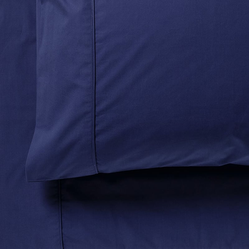 300TC Fresh Cotton Sheet Separates in Midnight Blue