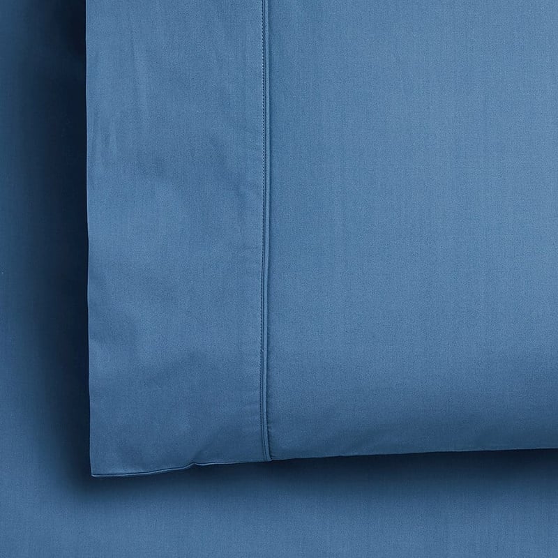 300TC Fresh Cotton Sheet Separates in Blue Steel
