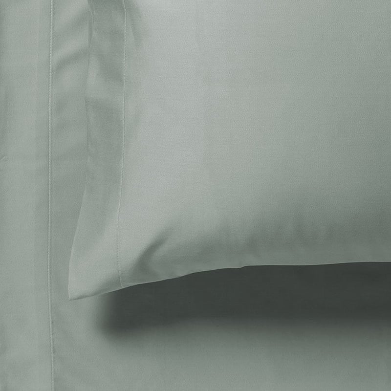 600TC Bamboo Cotton Grey & Mint Sheet Set