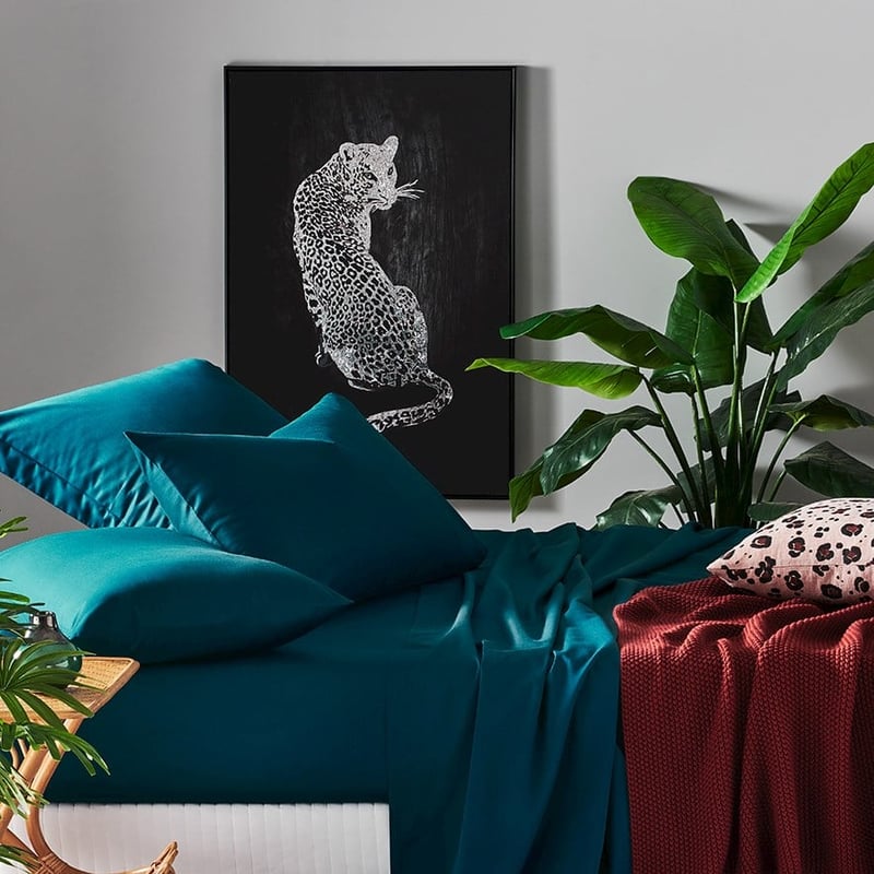 600TC Bamboo Cotton Peacock Sheet Set