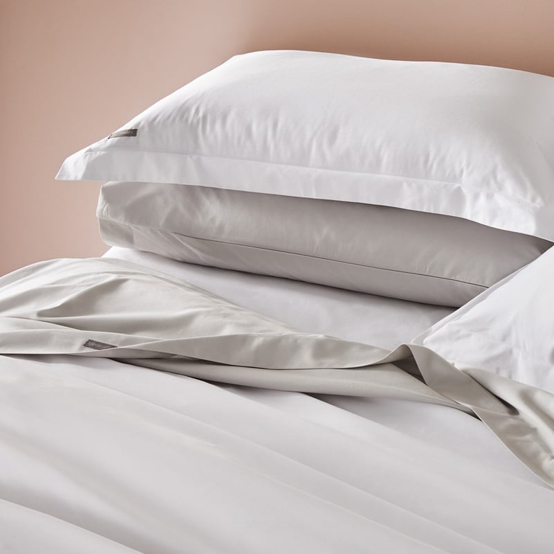 600TC Bamboo Cotton White Sheet Separates