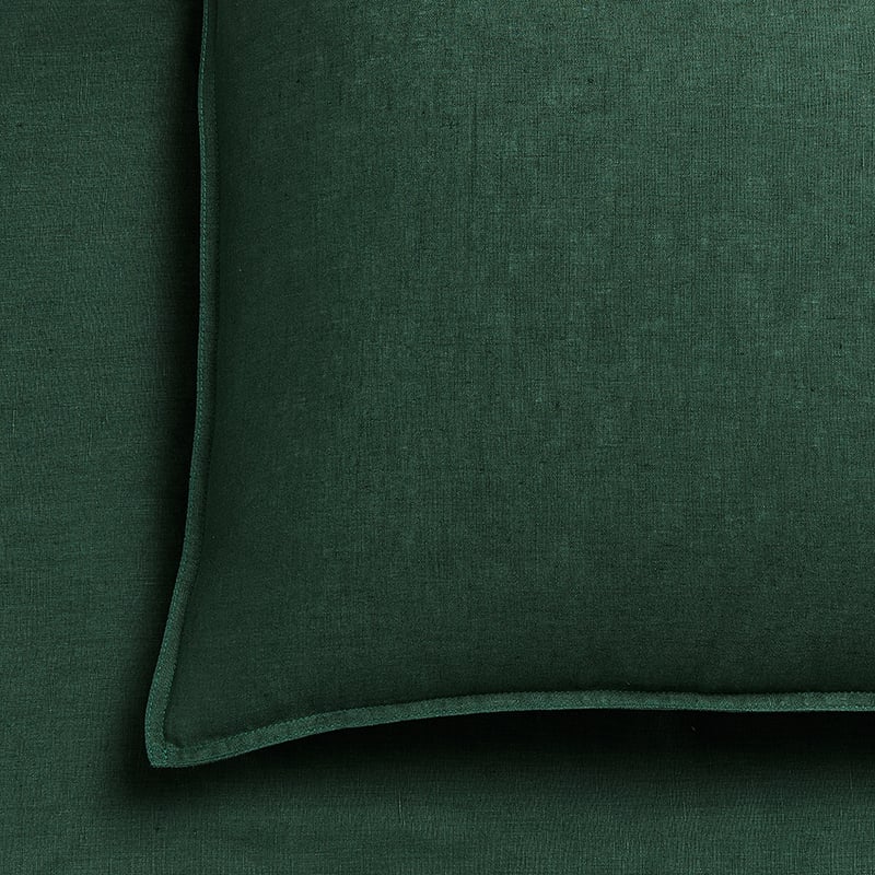 Vintage Washed Linen Sheet Separates in Ivy