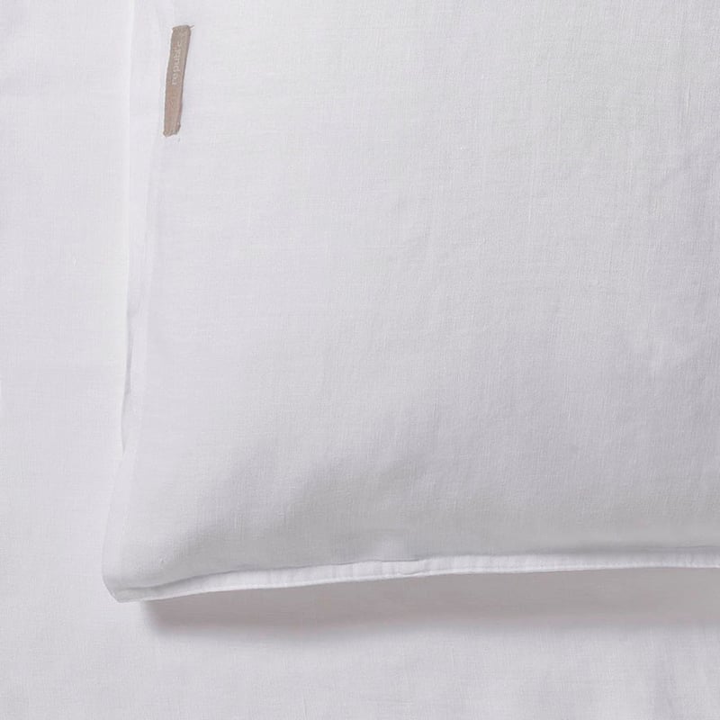 Vintage Washed Linen White Sheet Separates