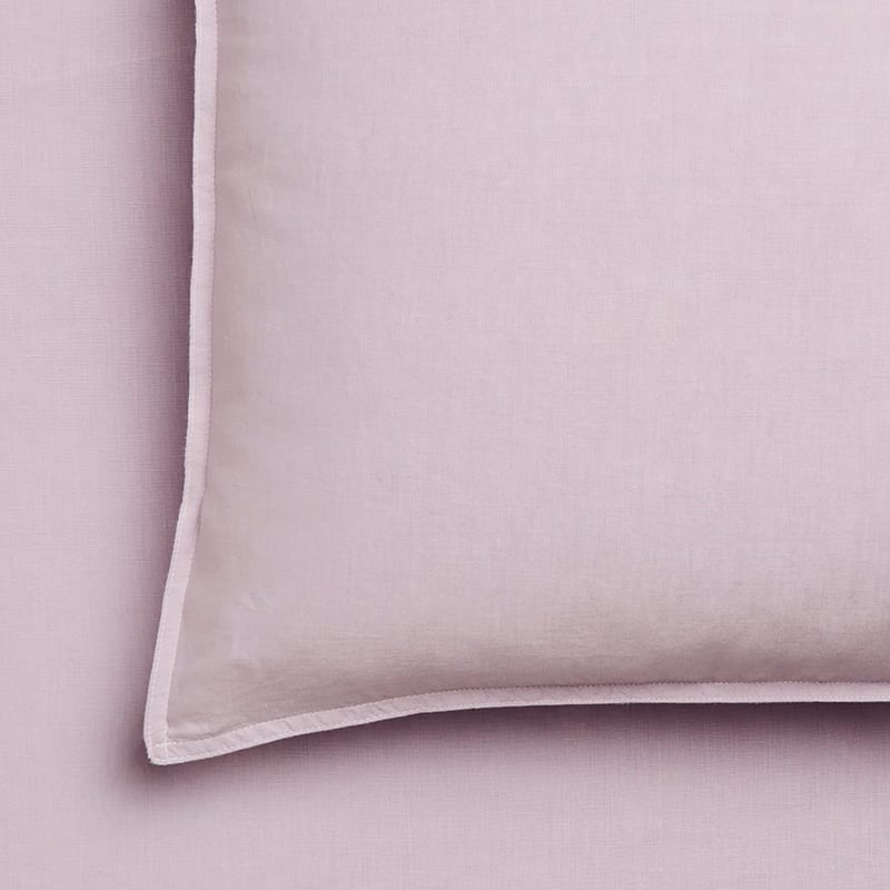 Vintage Washed Linen Sheet Separates in Violet