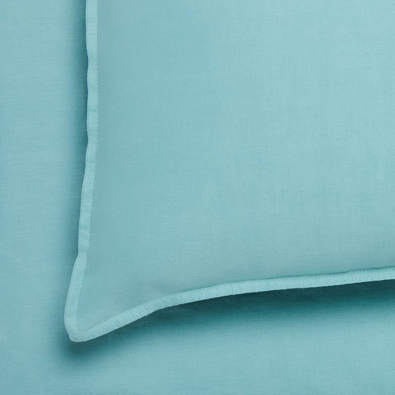 Vintage Washed Linen Sheet Separates in Marine