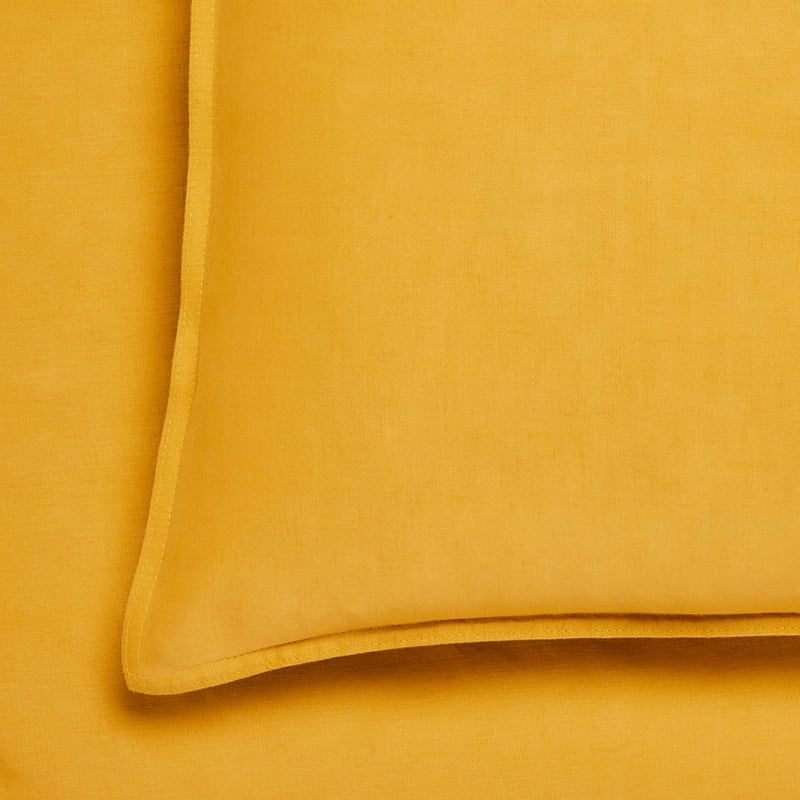 Vintage Washed Linen Sheet Separates in Sunflower