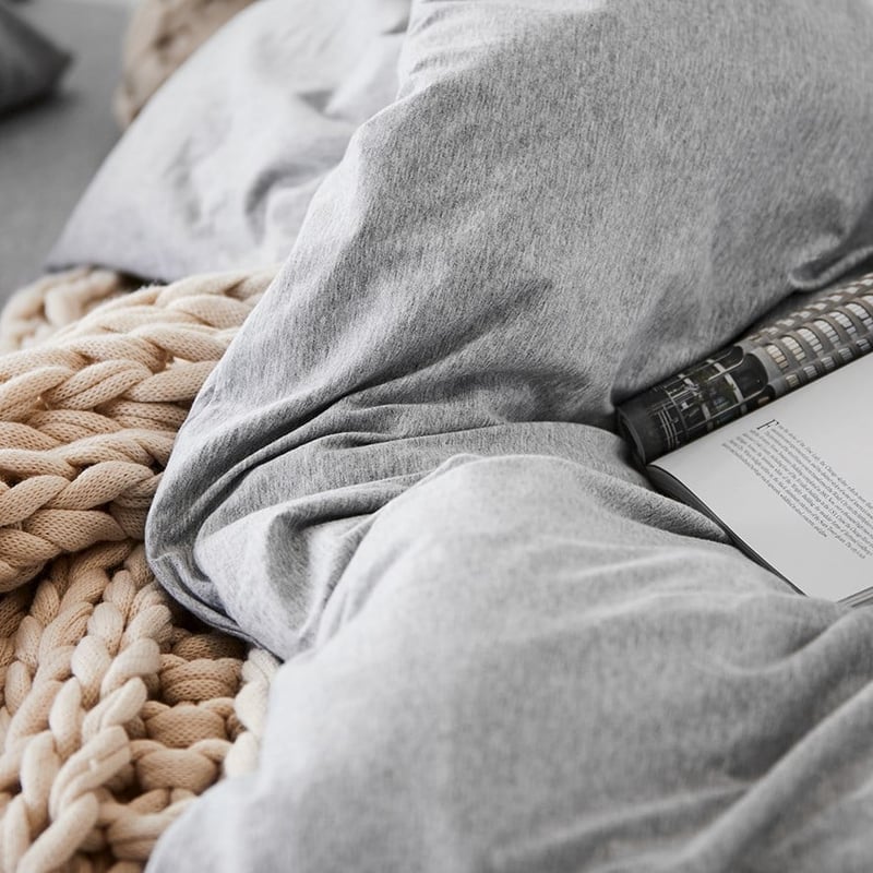 Ultra Soft Jersey Grey Marble Sheet Separates