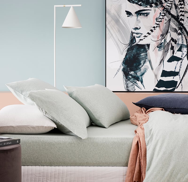 Ultra Soft Jersey Sage Sheet Separates