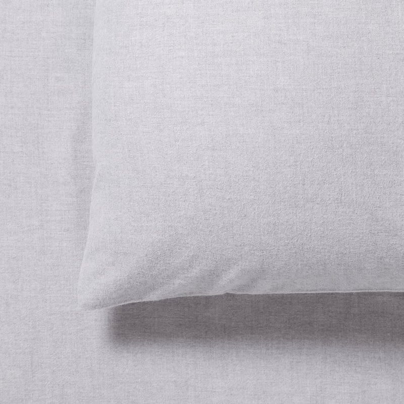 Super Soft Brushed Flannel Sheet Separates Silver