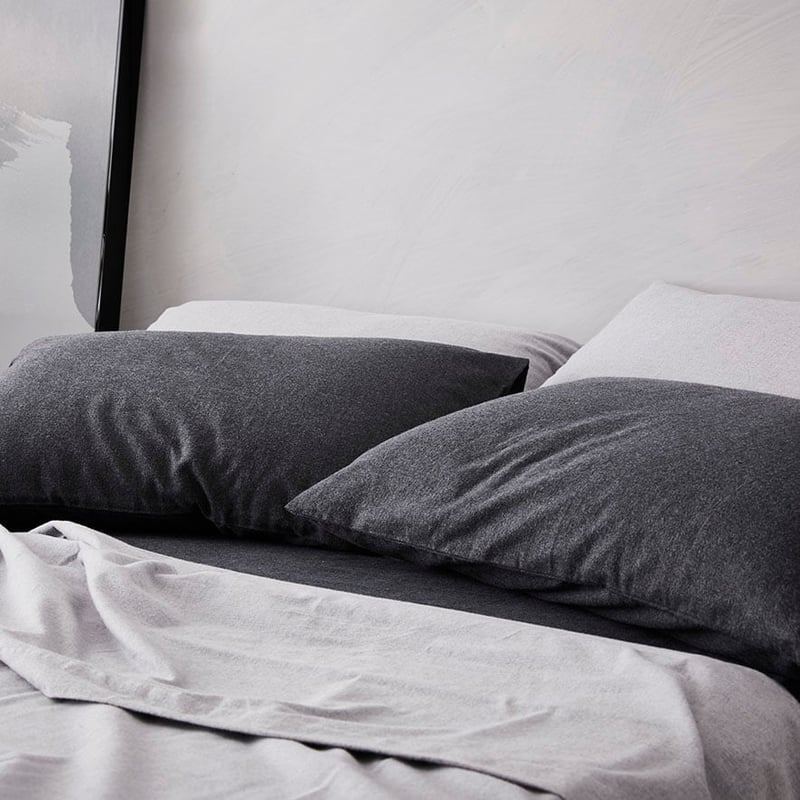 Super Soft Brushed Flannel Sheet Separates Charcoal