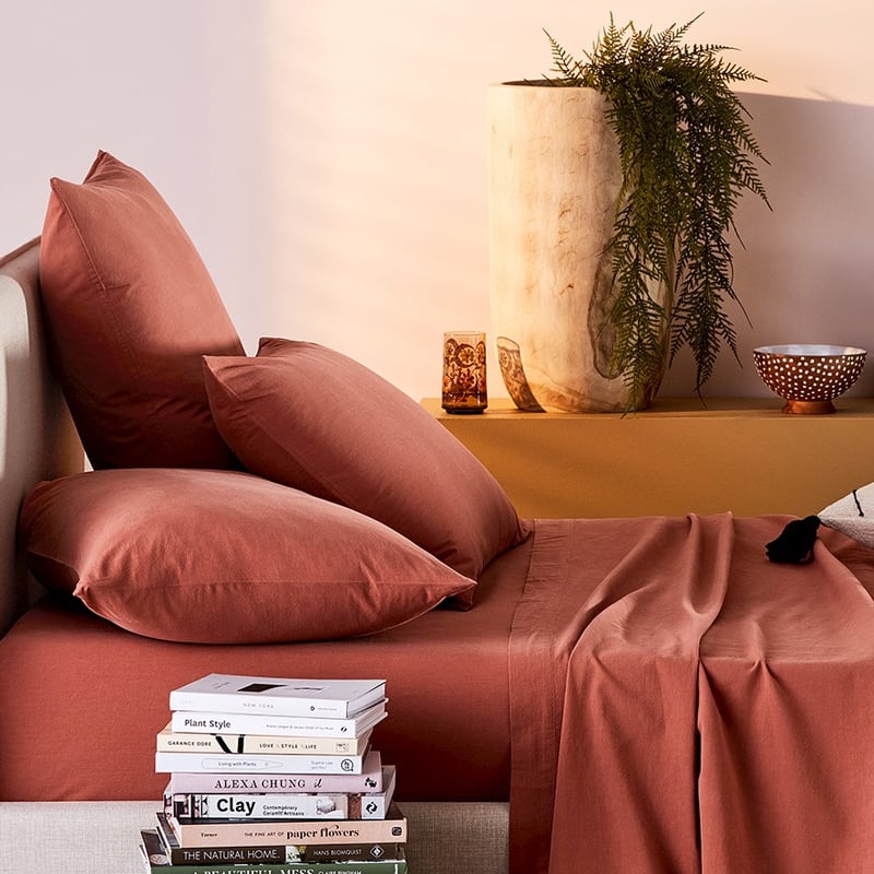 Stonewashed Cotton Clay Sheet Separates