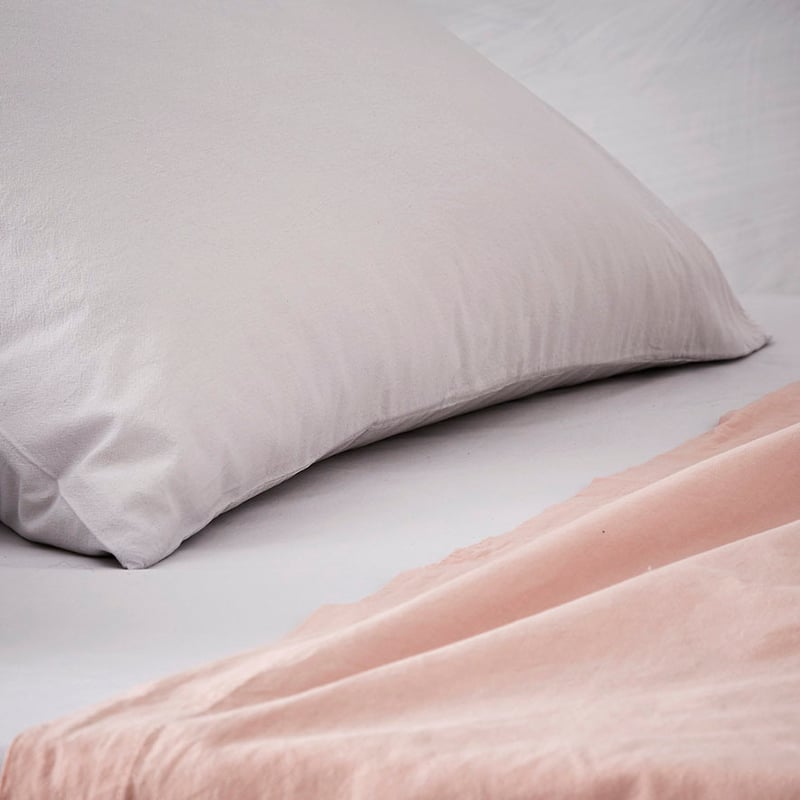 Stonewashed Cotton Dusty Pink Sheet Separates