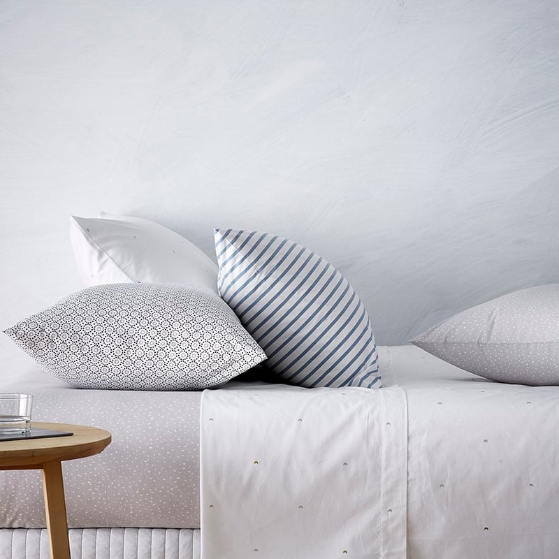 Perfect Percale Winterland Sheet Set Eclipse White