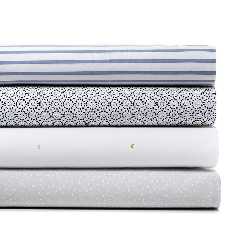 Perfect Percale Winterland Stripe Blue Sheet Set