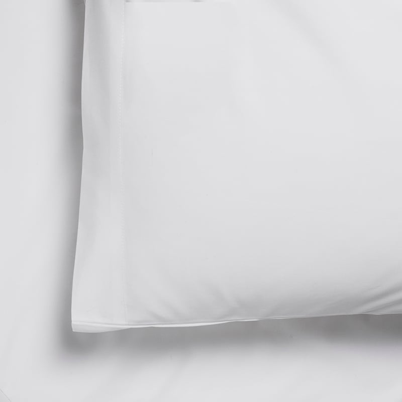 400TC Bamboo Percale White Sheet Set