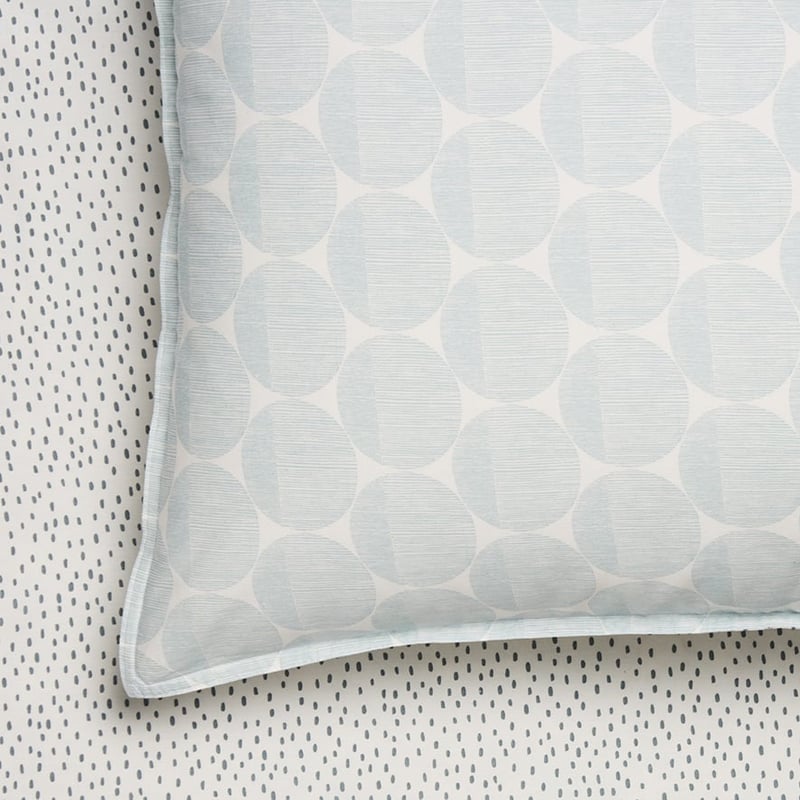 Stonewashed Printed Cotton Bedlinen Circle Dash Sheet Separates