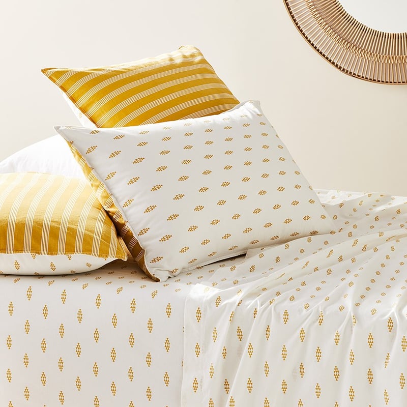 Stonewashed Printed Cotton Flax Triangle Sheet Separates