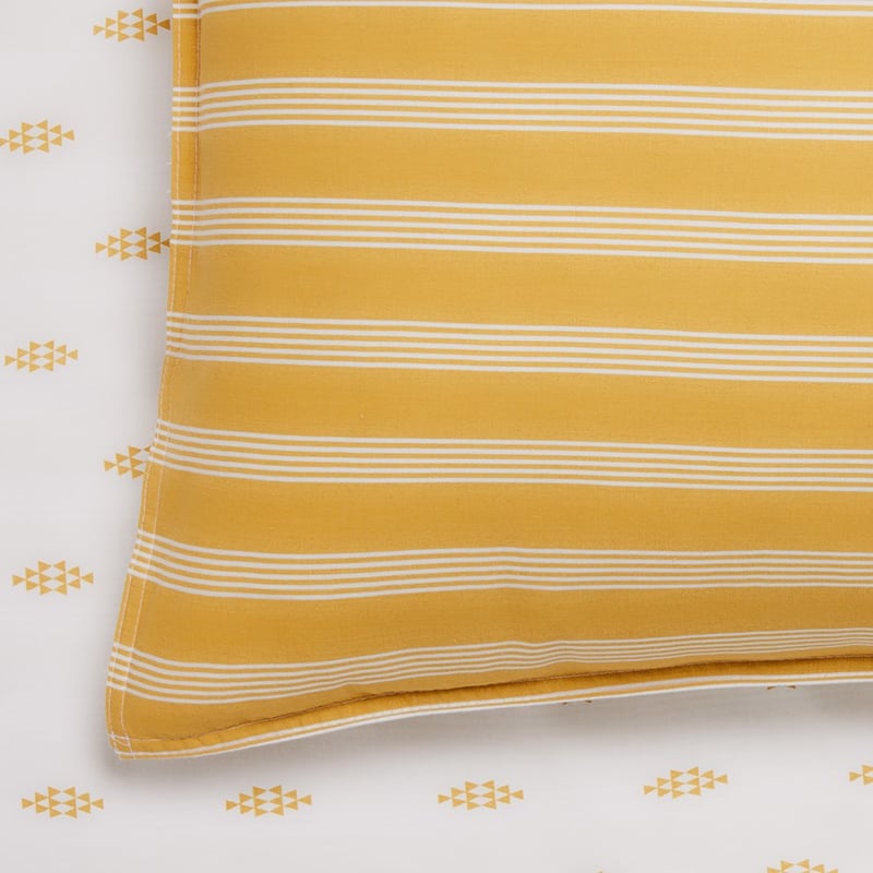 Stonewashed Printed Cotton Flax Triangle Sheet Separates