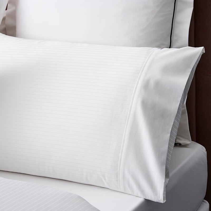 Luxury Collection Snow Stripe Sheet Set