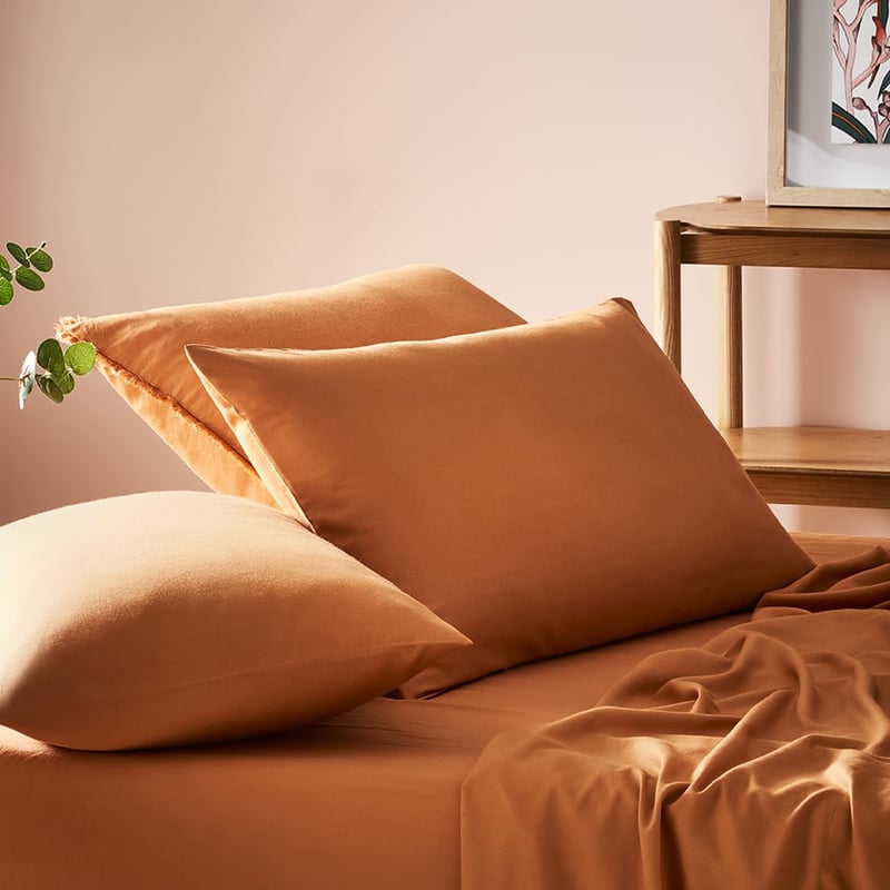Bamboo Linen Terracotta Sheet Separates