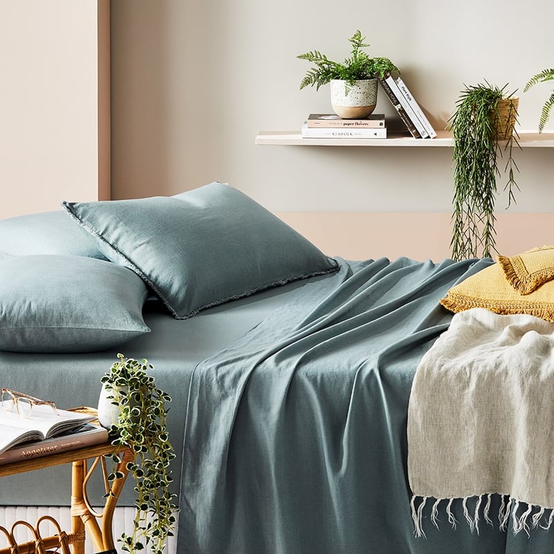 Bamboo Linen Sage Sheet Separates
