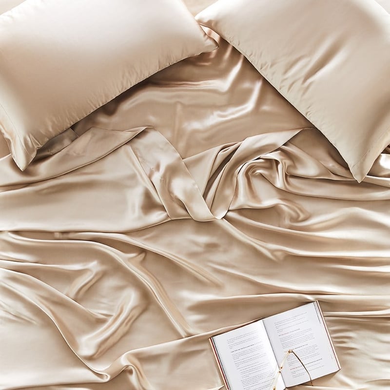 Pure Silk Champagne Sheet Set